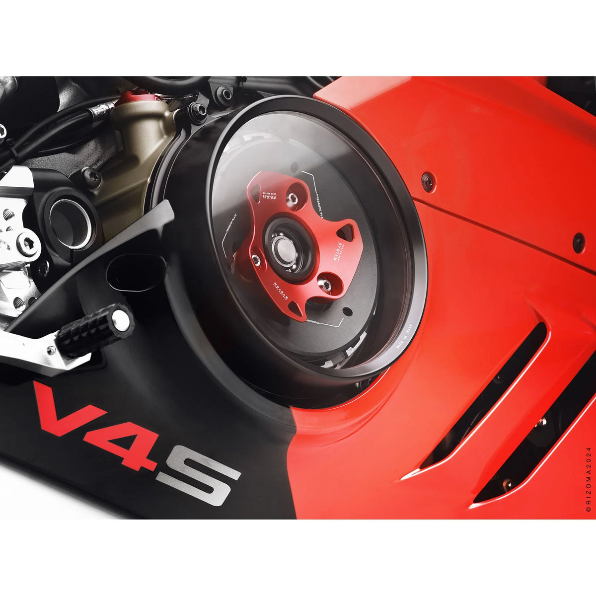 Rizoma Clear Clutch Cover Kit For Ducati Panigale V4 V4S