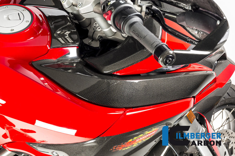 Ilmberger Carbon Tank Cover Right / Air Channel Cover Right Side Surface Ducati MTS 1200 2015 - Gloss