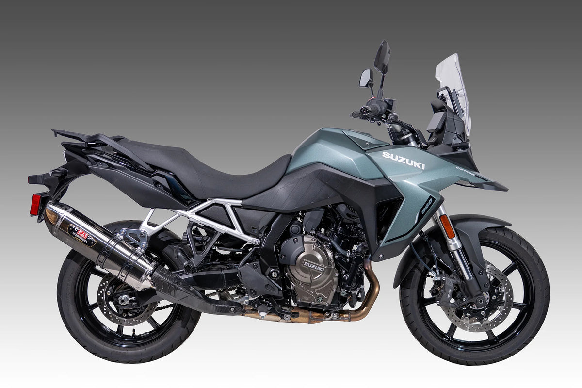Yoshimura V-Strom 800 23-26 R-77j Stainless Slip-On Exhaust, W/ Stainless Muffler