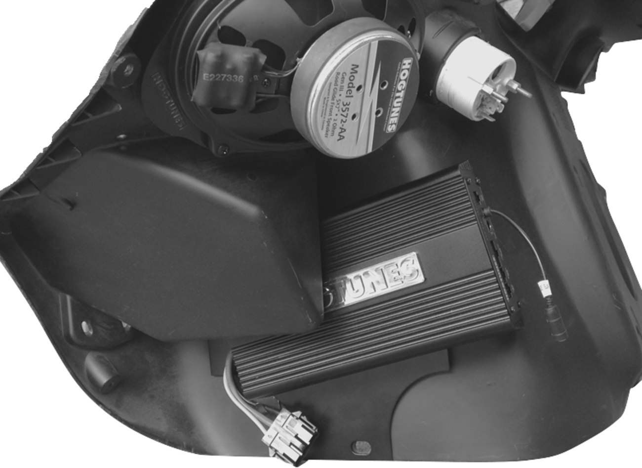 Hogtunes Amplifier Mounting Plate - '98-'13 Road Glide