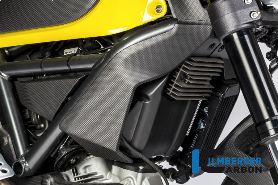 Ilmberger Carbon Radiator Cover Right Ducati Scrambler 2016 - Matte