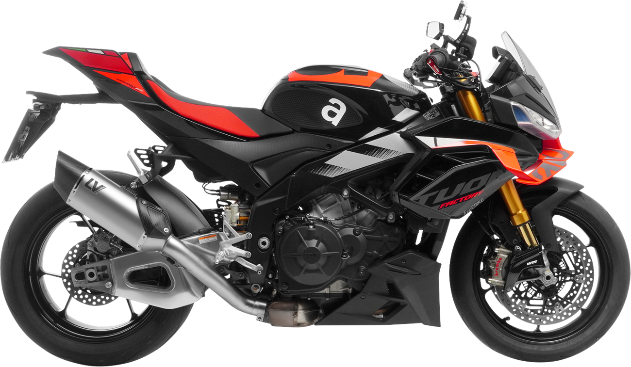 LeoVince LV-14 R Slip-On Muffler - Stainless Steel - RSV4/Tuono V4
