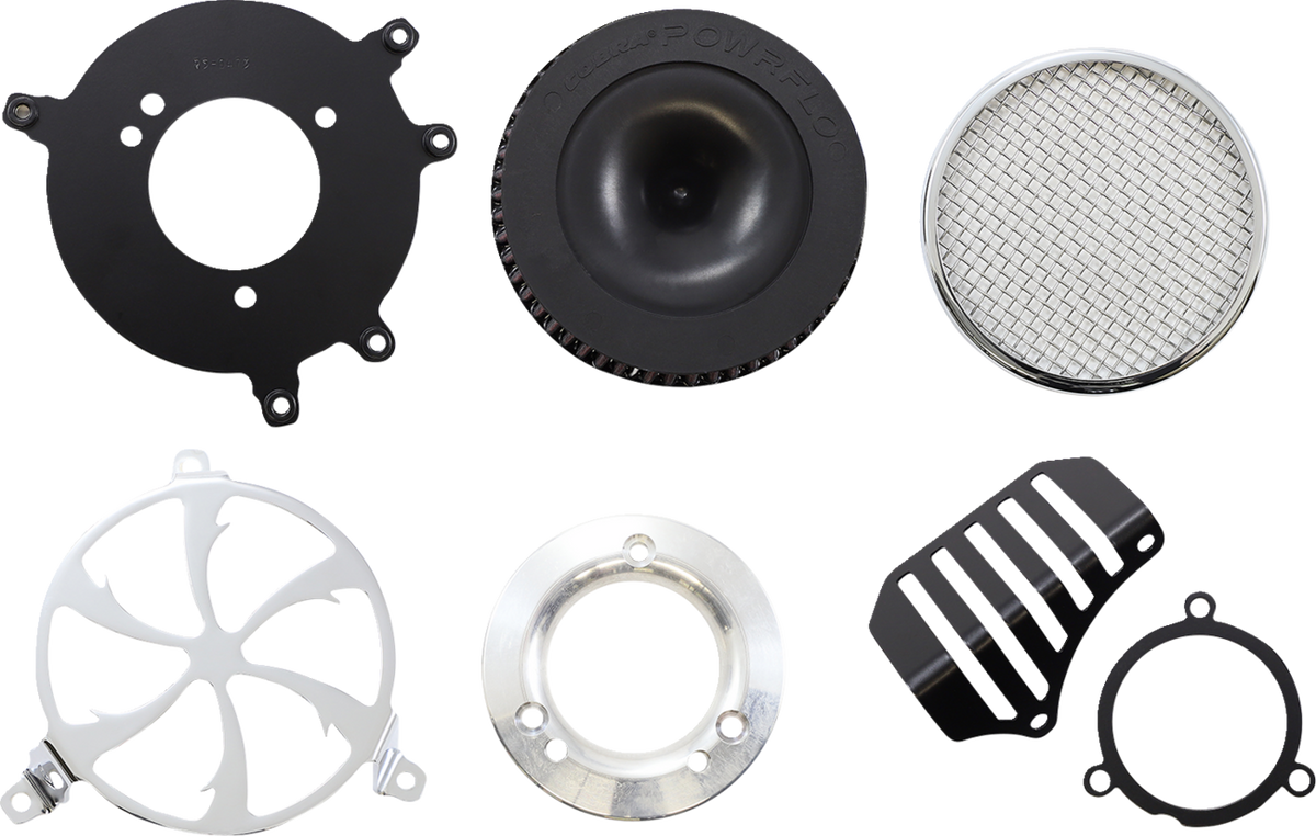 Cobra Air Cleaner Kit - Chrome