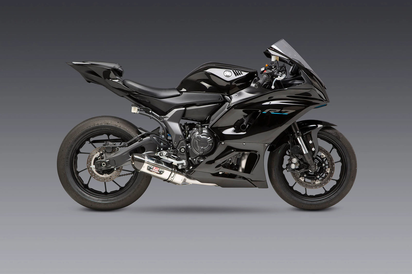 Yoshimura FZ/MT-07 15-26 / XSR700 18-26 / R7 22-26 Race R-77 Stainless Full Exhaust, W/ Stainless Muffler
