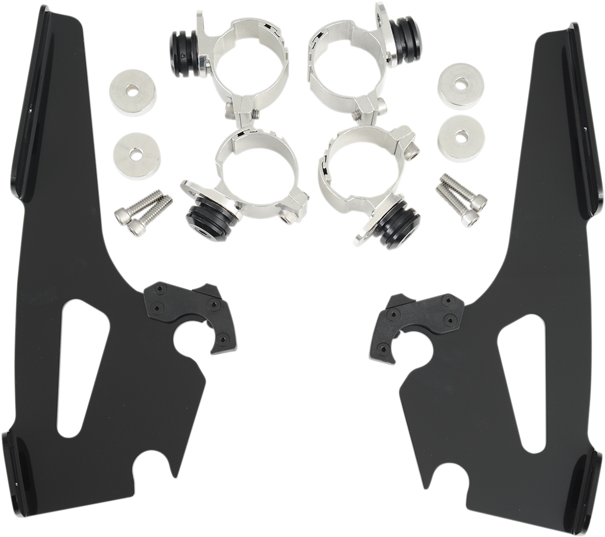 Memphis Shades Batwing Trigger Lock Mounting Kit - Narrow - Black