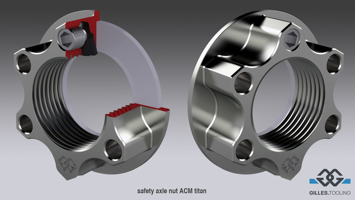 Gilles Tooling Safety Nut ACM Titanium M22X1.5 KIT