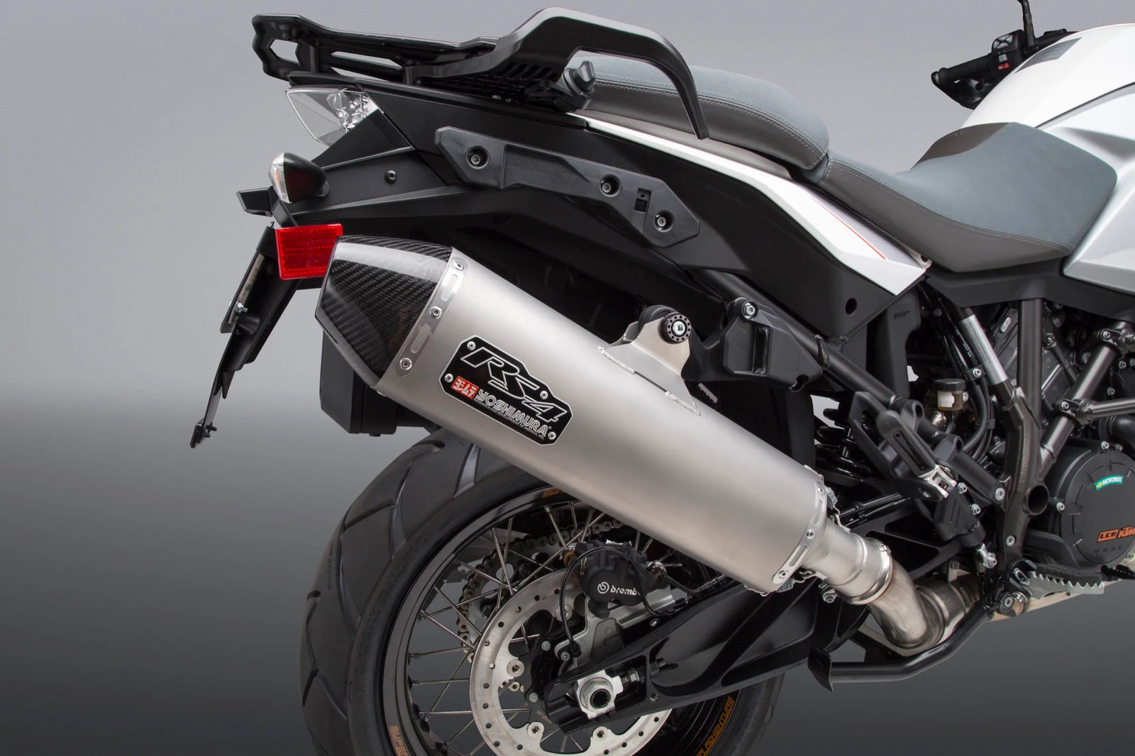Yoshimura 1090/1190/1290 Adventure RS-4 Stainless Slip-On Exhaust, W/ Stainless Muffler