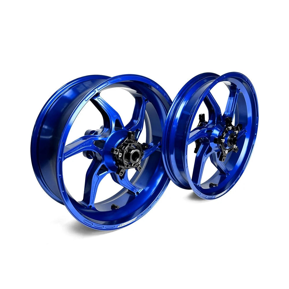 Core Moto Apex-6 Forged Aluminum Blue Wheel Set For S1000RR K67