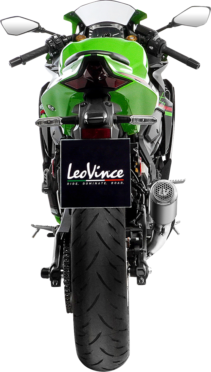 LeoVince LV Corsa S Slip-On Muffler - Titanium - Kawasaki ZX-4R/RR