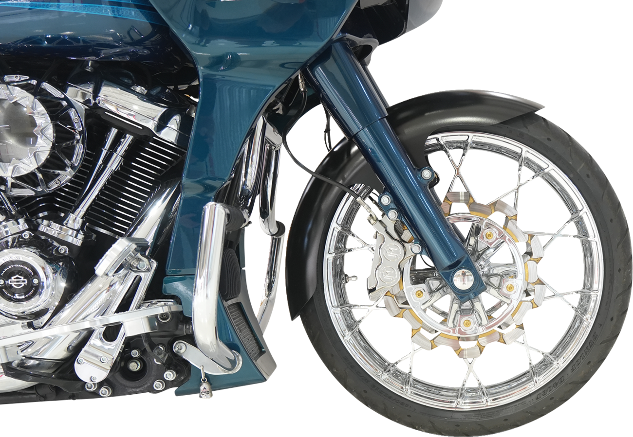 Klock Werks Henry Front Fender - Black - 21" Wheel - HD Touring/Trike