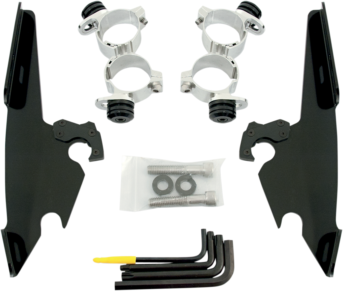 Memphis Shades Fats/Slim Mounting Kit - Polished - XL 48