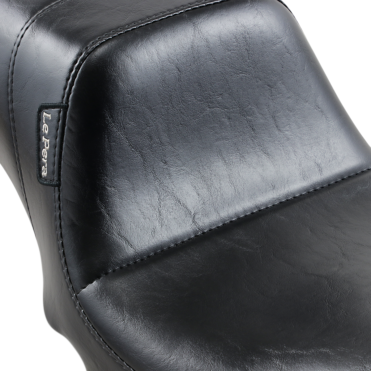 Le Pera Daytona 2-Up Seat - Without Backrest - Smooth - Black - Dyna '06-'17