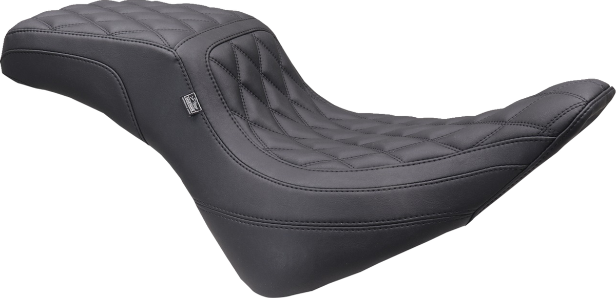 Mustang One-Piece/2-Up Squareback Seat - Double Diamond - Black Stitch - FXBR '23-'25