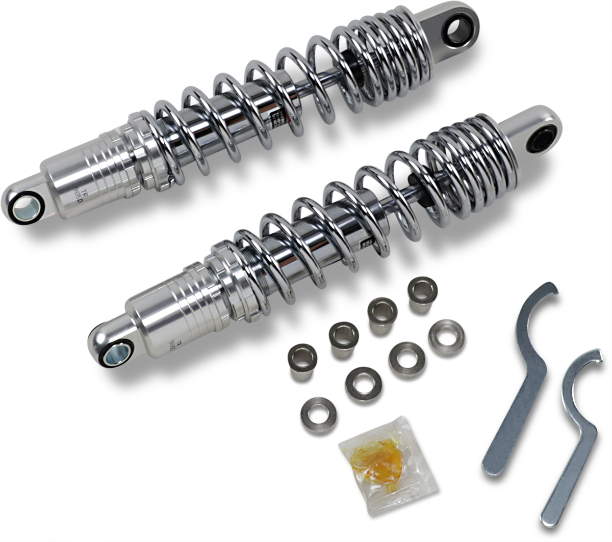 Drag Specialties Shocks Premium Ride-Height Adjustable Shocks - 13.5" - Heavy Duty - Chrome
