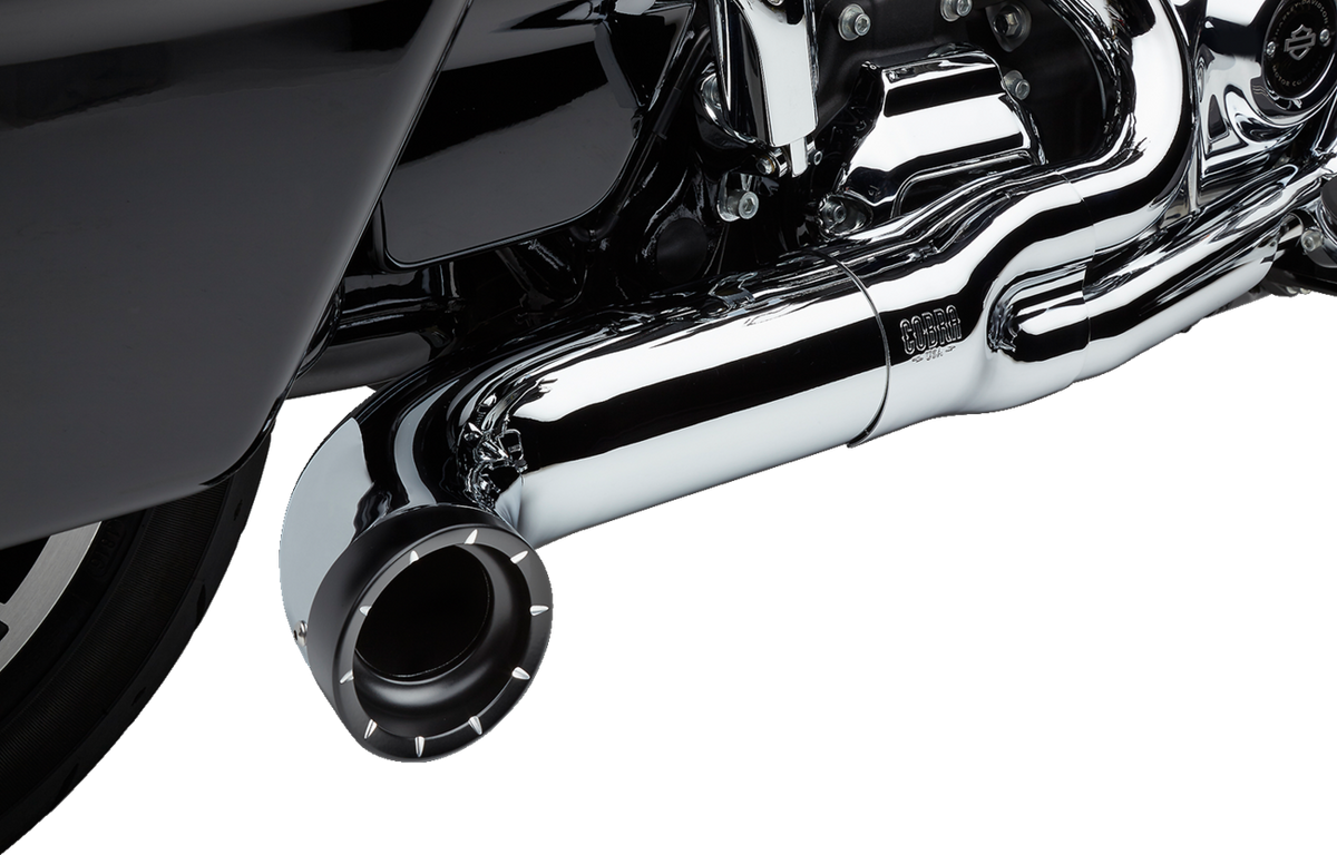 Cobra Turn Out 2-Into-1 Exhaust System - Chrome