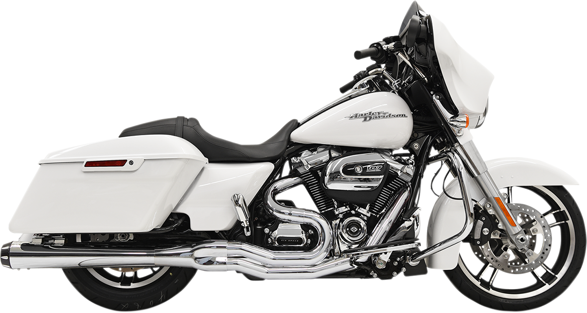 Bassani Xhaust B4 2:1 Exhaust - Chrome - Megaphone