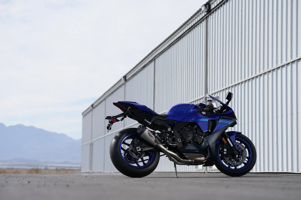 Yoshimura YZF-R1/M/S 15-25 Race ALPHA T Stainless 3/4 Exhaust, W/ Stainless Muffler