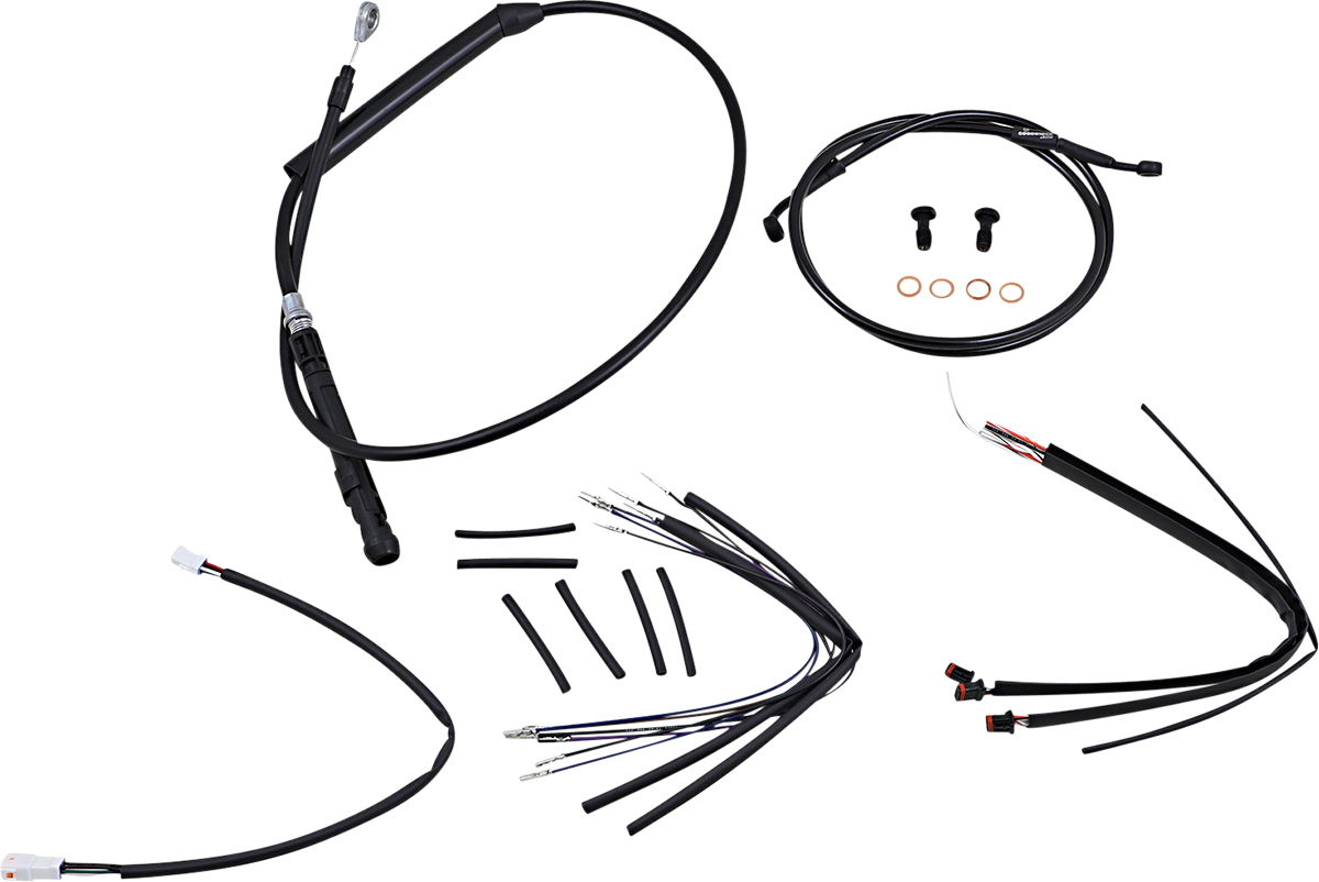 Burly Brand Handlebar Cable And Brake Line Kit For Burly Ape Handlebars