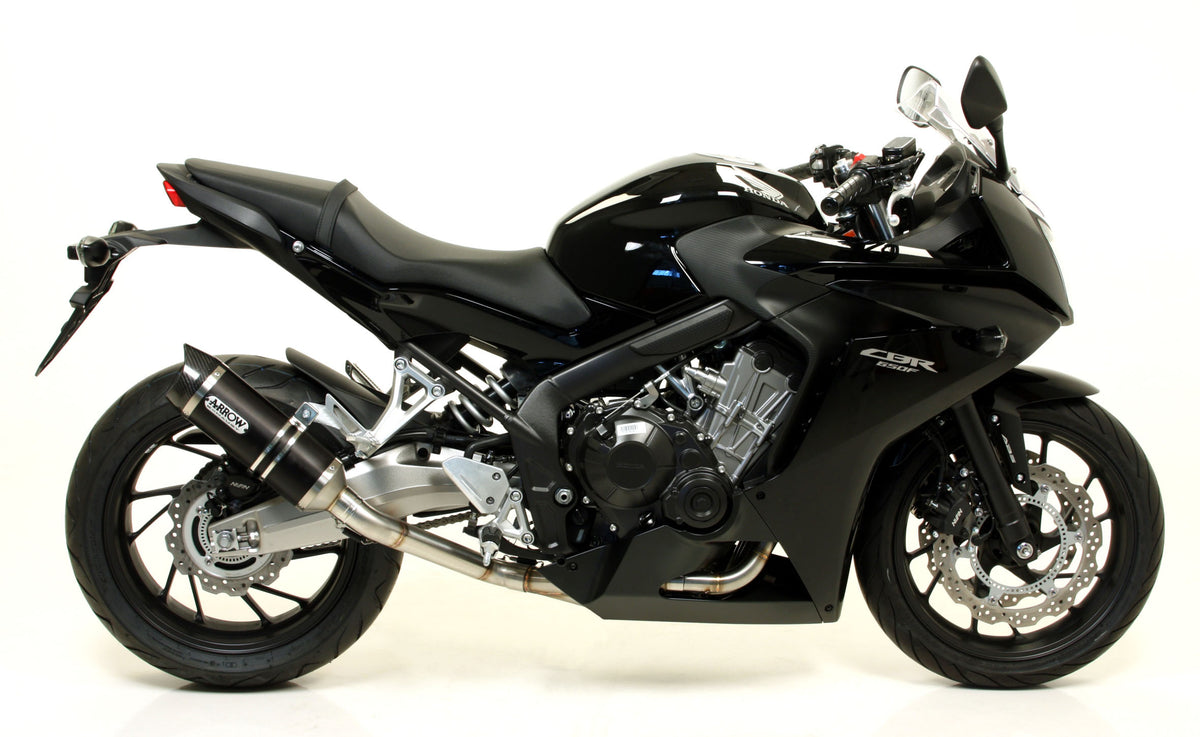 Street Thunder Aluminium Dark" Slip On With Carbon End Cap"