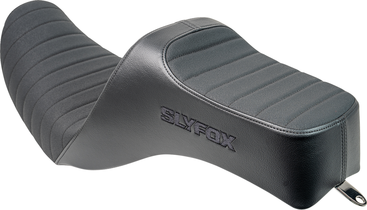 Slyfox High Noon Seat - Vinyl - Classic Stitch - Black Logo - Dyna '06-'17