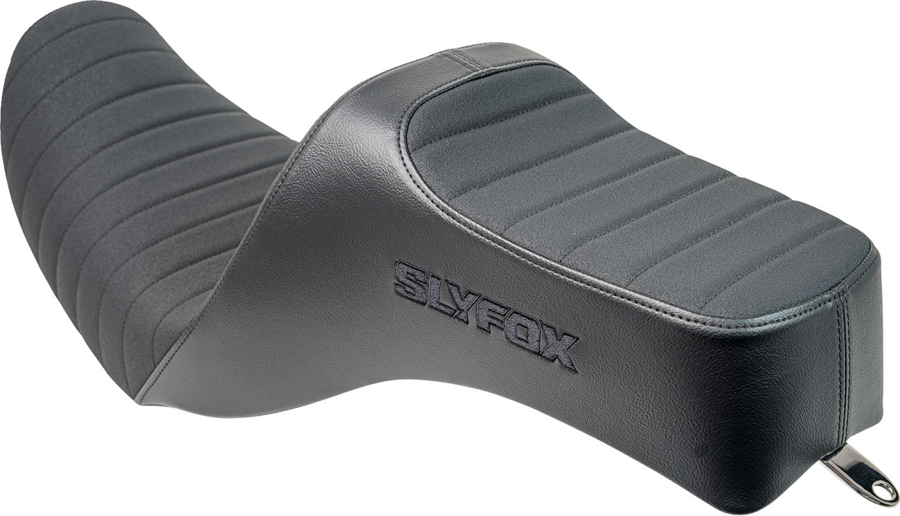 Slyfox High Noon Seat - Vinyl - Classic Stitch - Black Logo - Dyna '06-'17