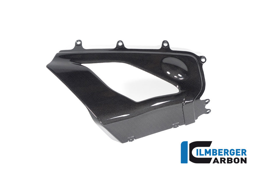 Ilmberger Carbon Exhaust Cover On The Right Belly Pan Ducati Panigale V4 S From 2022 - Gloss / Plain