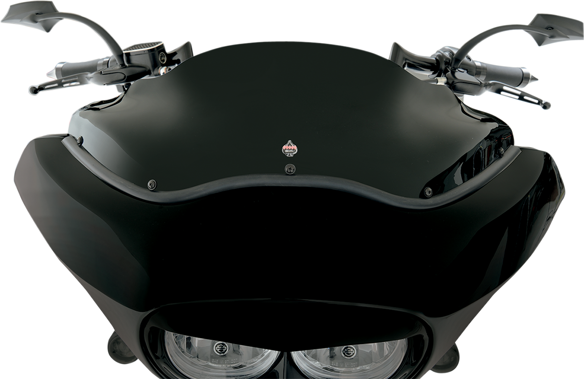 Klock Werks Sport Flare® Windshield - 8" - Black - '98-'13 FLTR