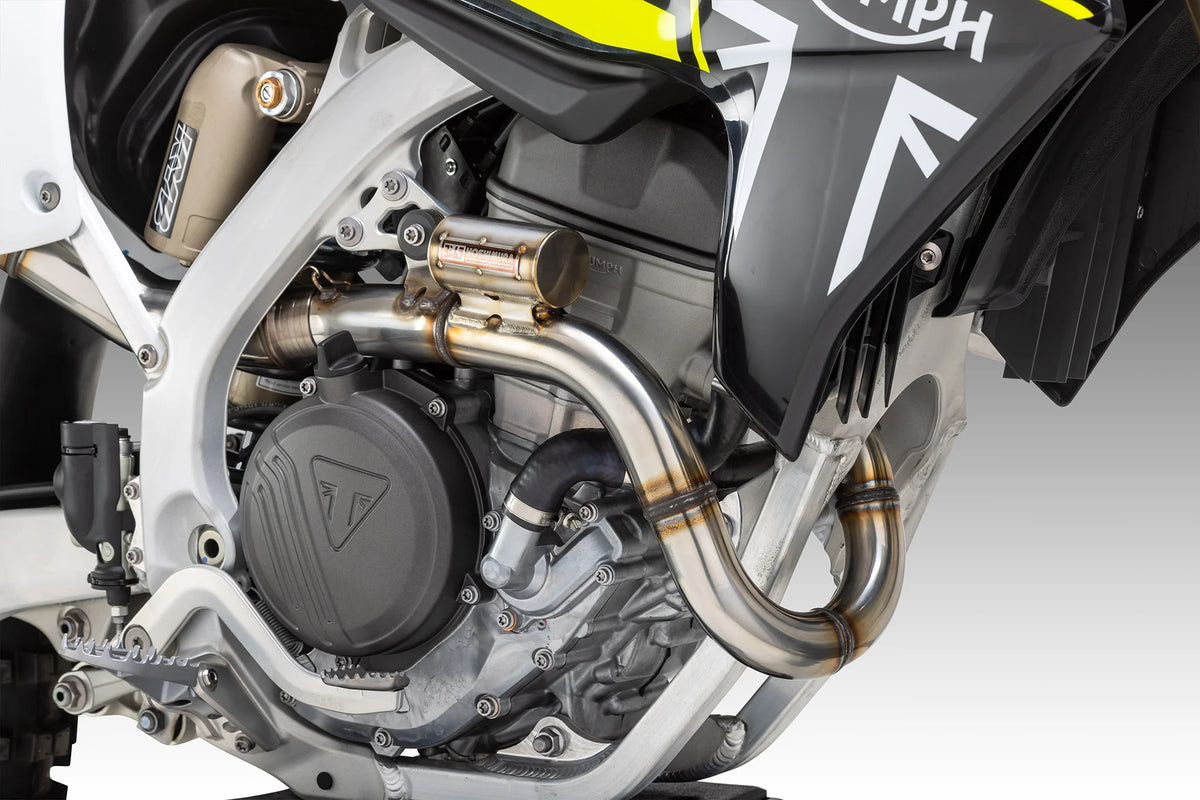 Yoshimura TF250 C/E/X 24-26 RS-12 Stainless Full Exhaust, W/ Aluminum Muffler