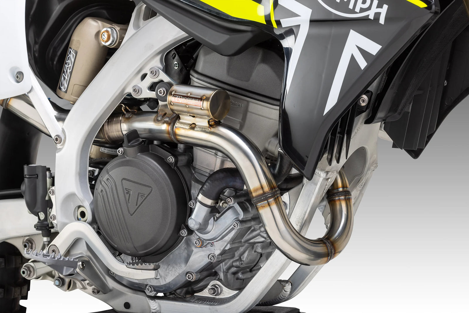 Yoshimura TF250 C/E/X 24-26 RS-12 Stainless Full Exhaust, W/ Aluminum Muffler