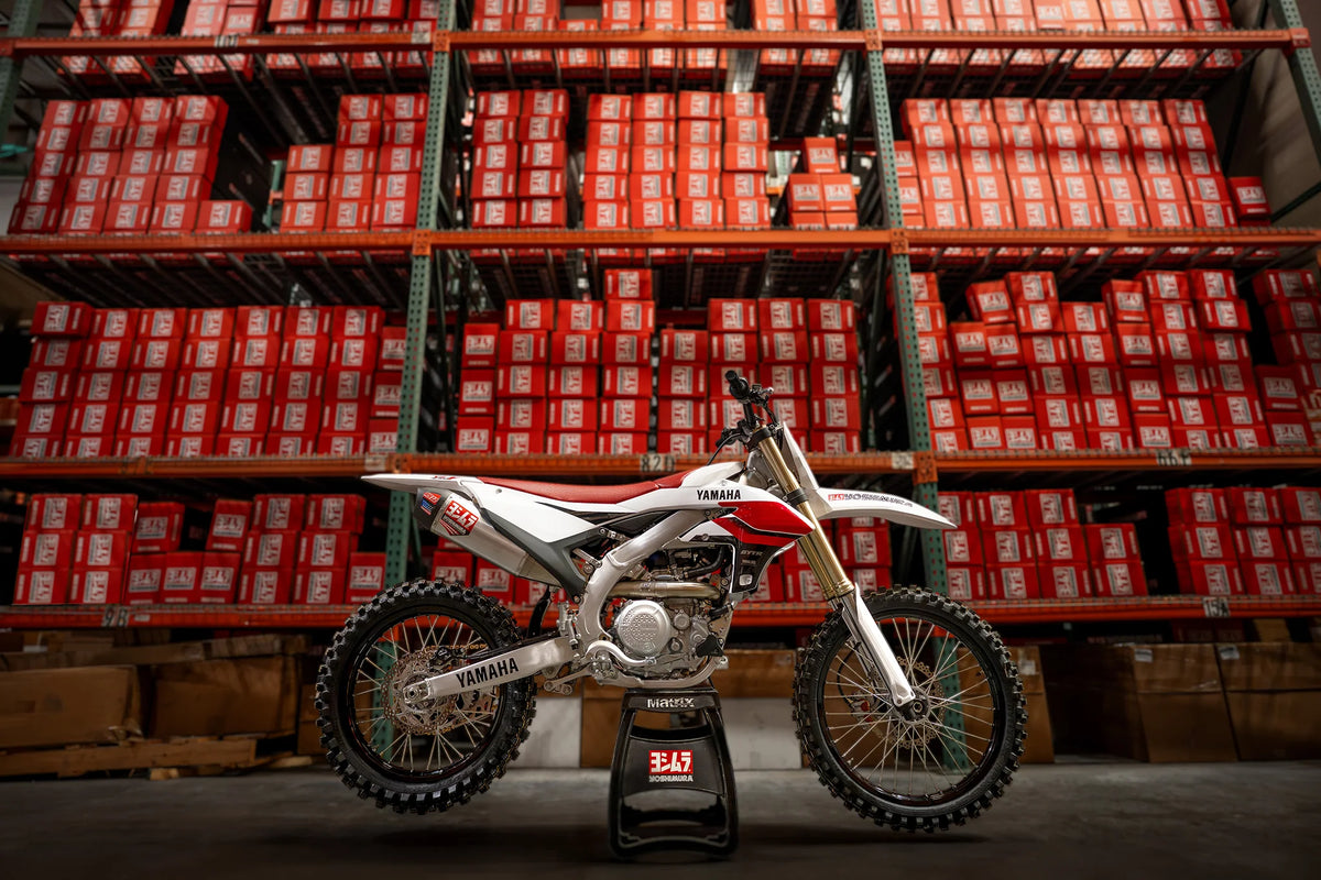 Yoshimura YZ450F 2026 RS-12 Stainless Titanium Full Exhaust, W/ Aluminum Muffler