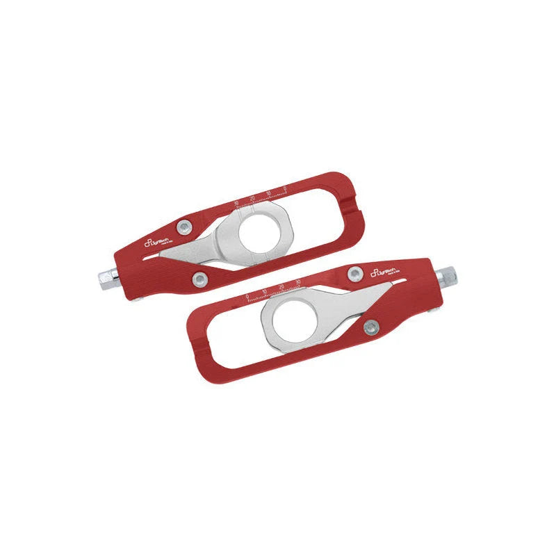 Lightech WSBK Chain Adjusters Kit For Kawasaki ZX-10R 2016-2024 - Red