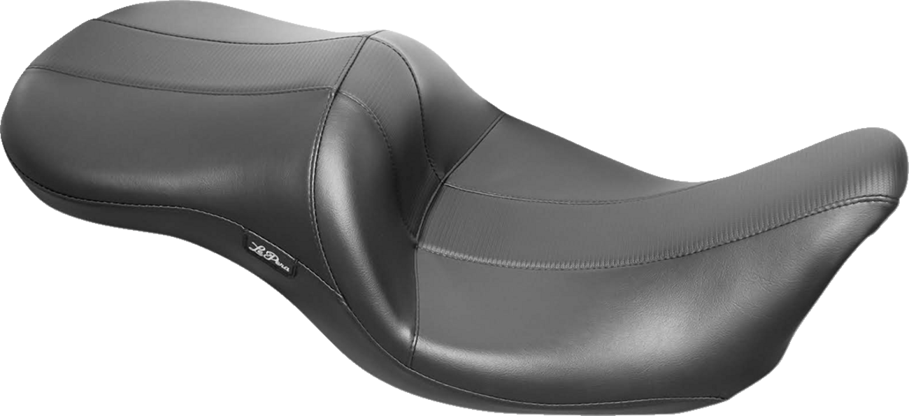Le Pera Maverick Seat - Without Backrest - HR Black Carbon Fiber Inlay - Black - FL '08-'23