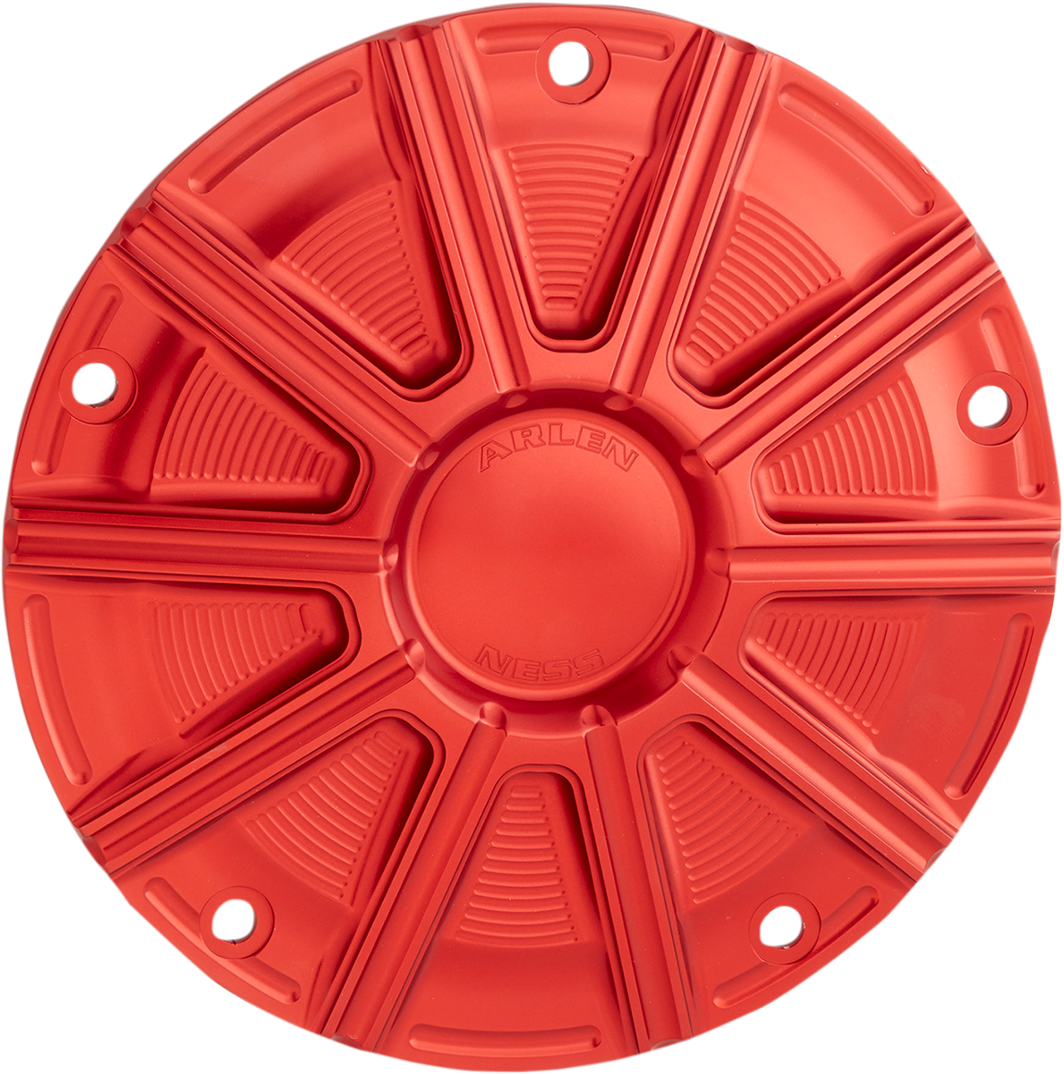 Arlen NESS 10-Gauge Derby Cover - Red - Big Twin