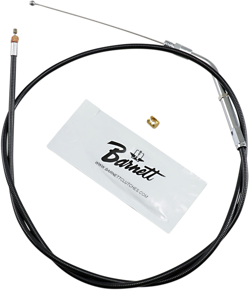 Barnett Black Vinyl Throttle Cable - +6" Size - 38" Length