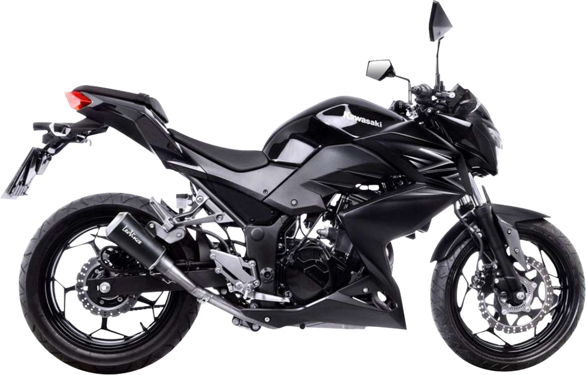 LeoVince LV-10 Slip-On Muffler - Black Stainless Steel - Ninja 300