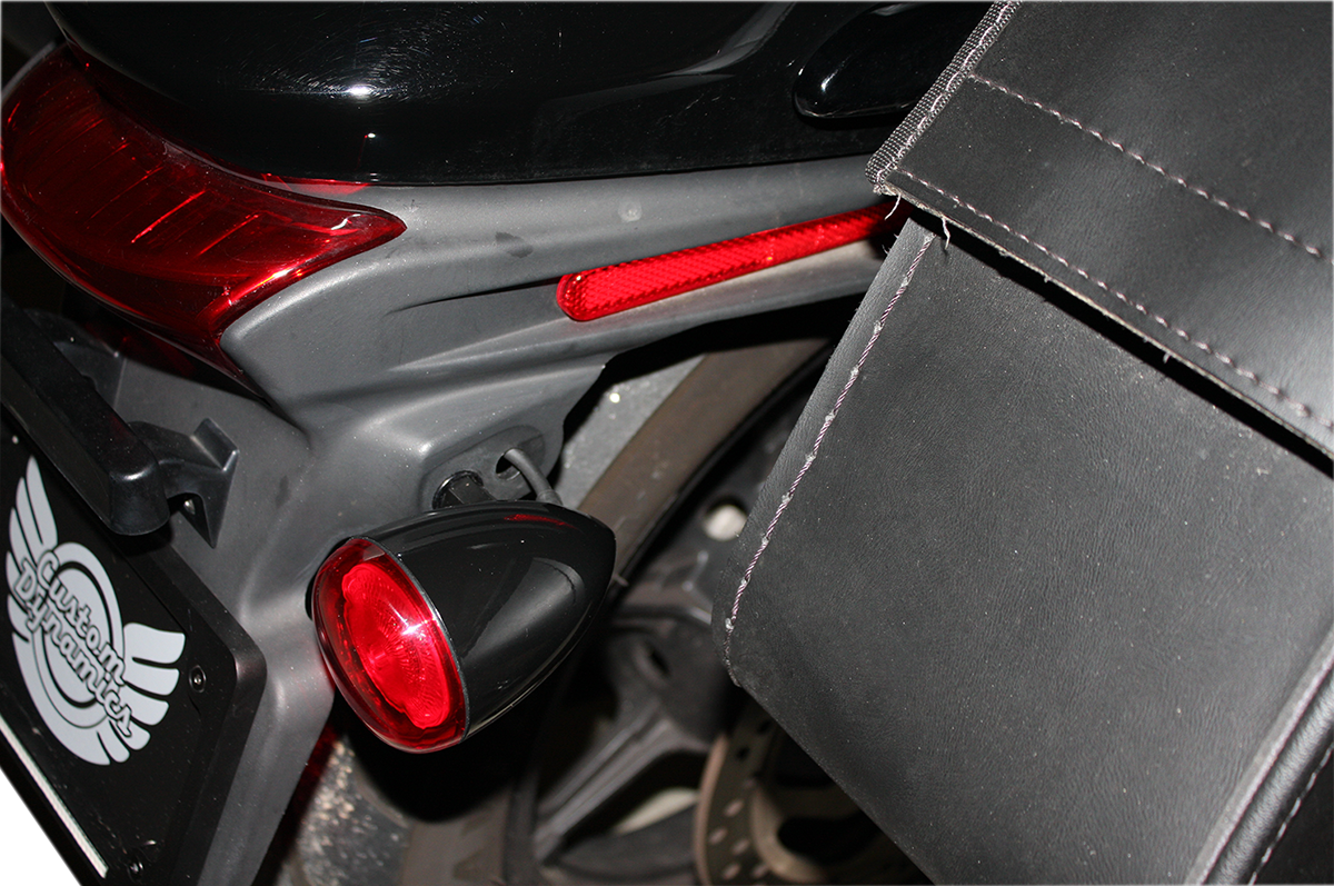Custom Dynamics ProBEAM® Turn Signals - Gloss Black/Red - Universal