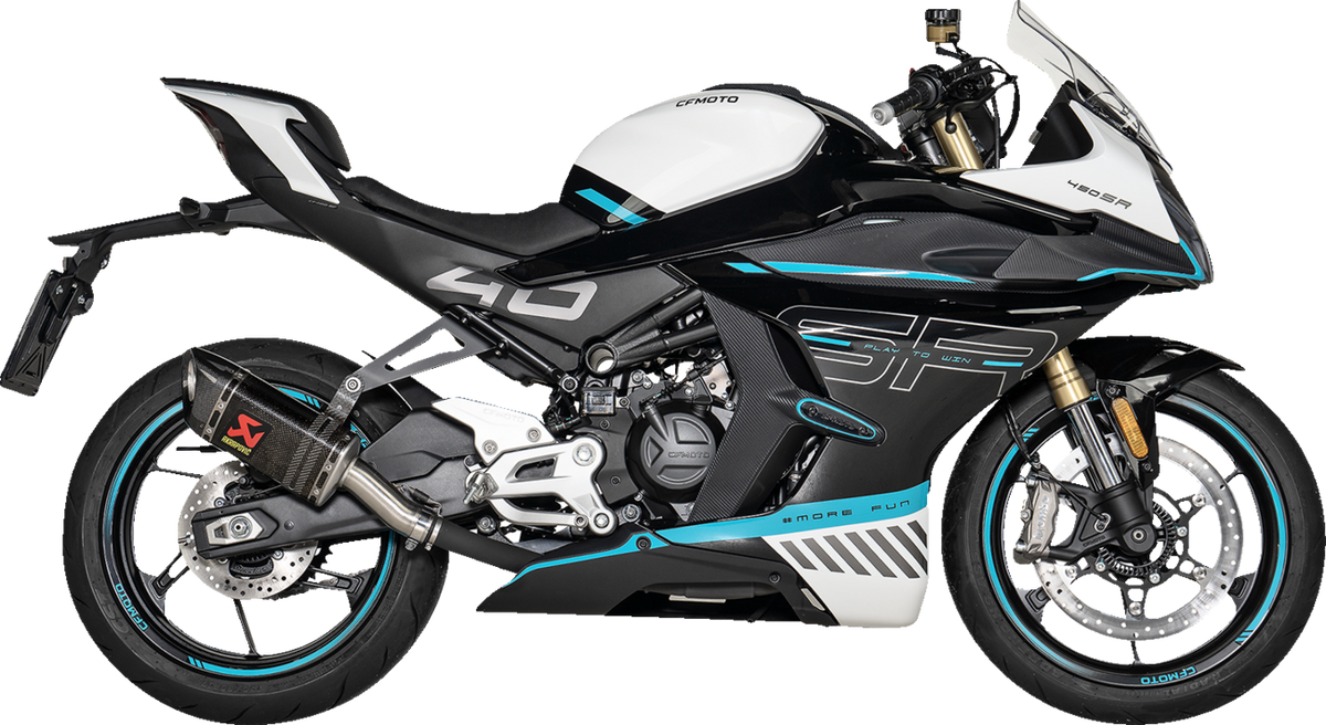 Akrapovic Slip-On Line Muffler - Carbon Fiber - CFMOTO 450sr/Nk