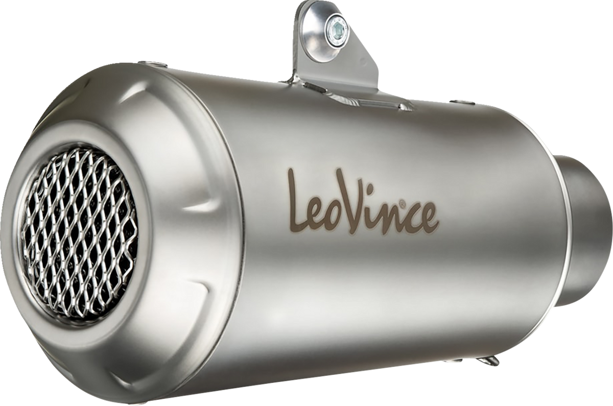 LeoVince LV-10 Slip-On Muffler - Stainless Steel