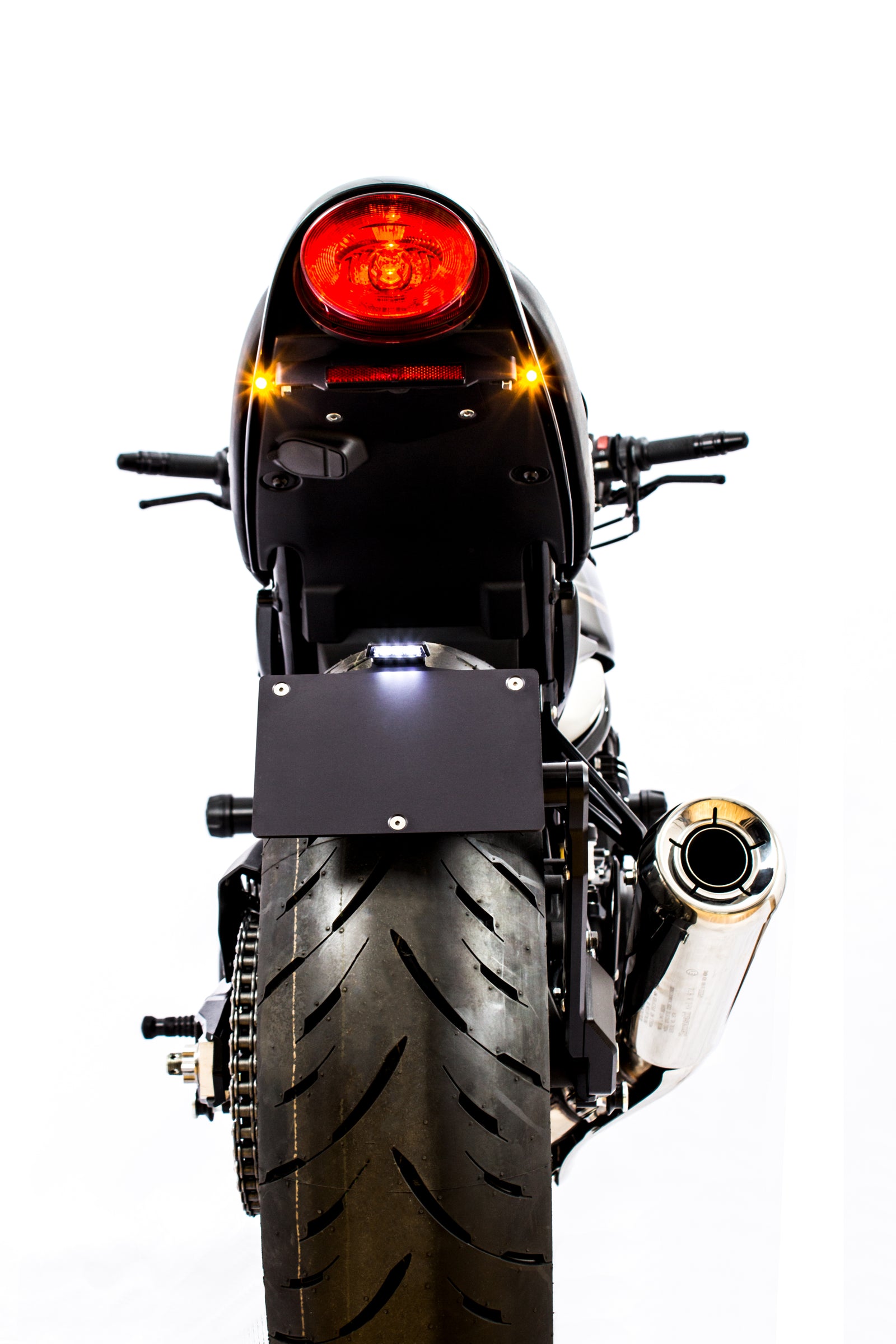Gilles Tooling Licence Plate Holder Black-Silver