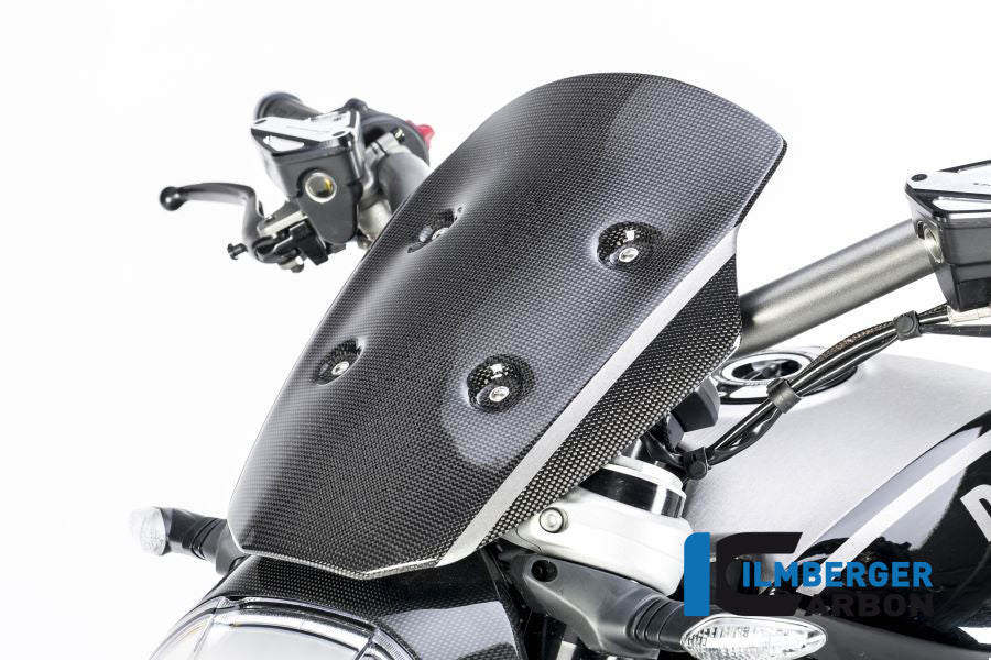 Ilmberger Carbon Windshield With. Holder Ducati XDiavel 2016 - Gloss