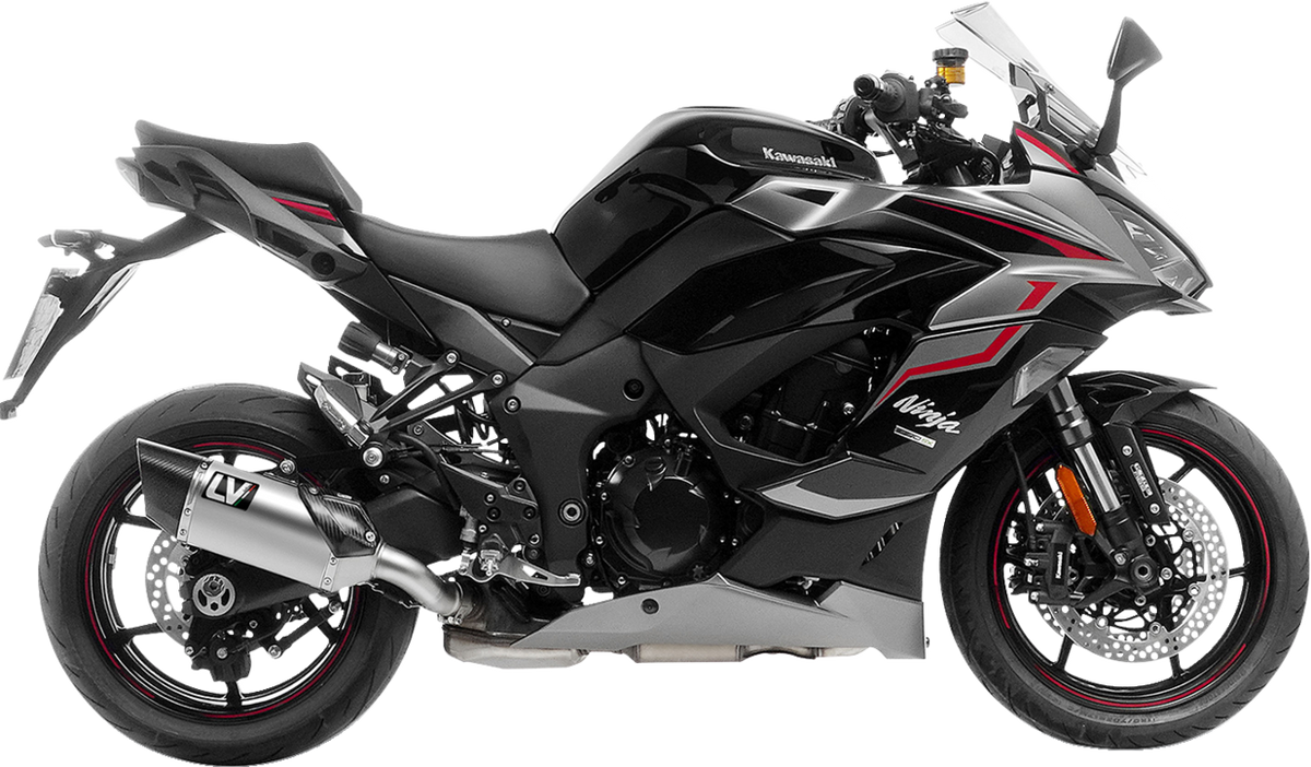 LeoVince LV-14 R Slip-On Muffler - Titanium - Kawasaki Ninja 1000