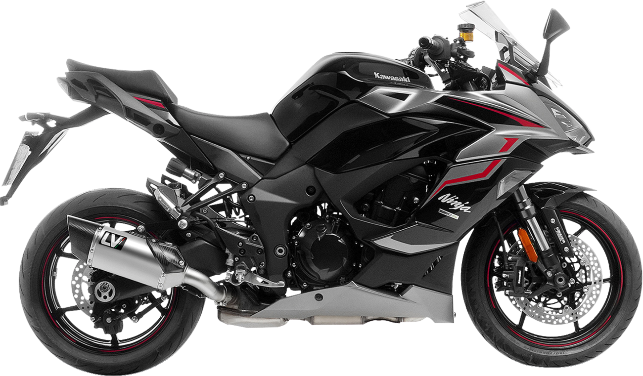 LeoVince LV-14 R Slip-On Muffler - Titanium - Kawasaki Ninja 1000