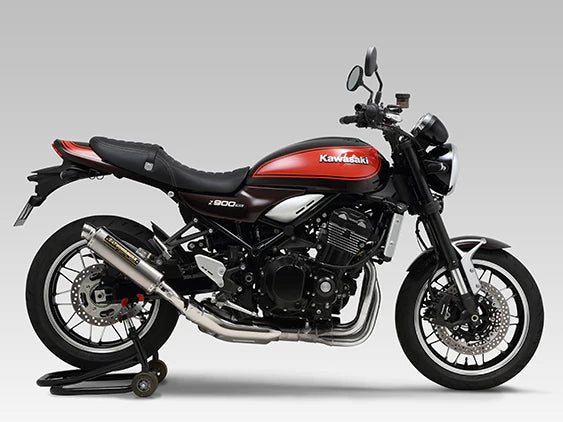 Yoshimura Z900rs/Cafe 2018-24 JMCA Brevis Stainless Slip-On W/ Stainless Sleeve