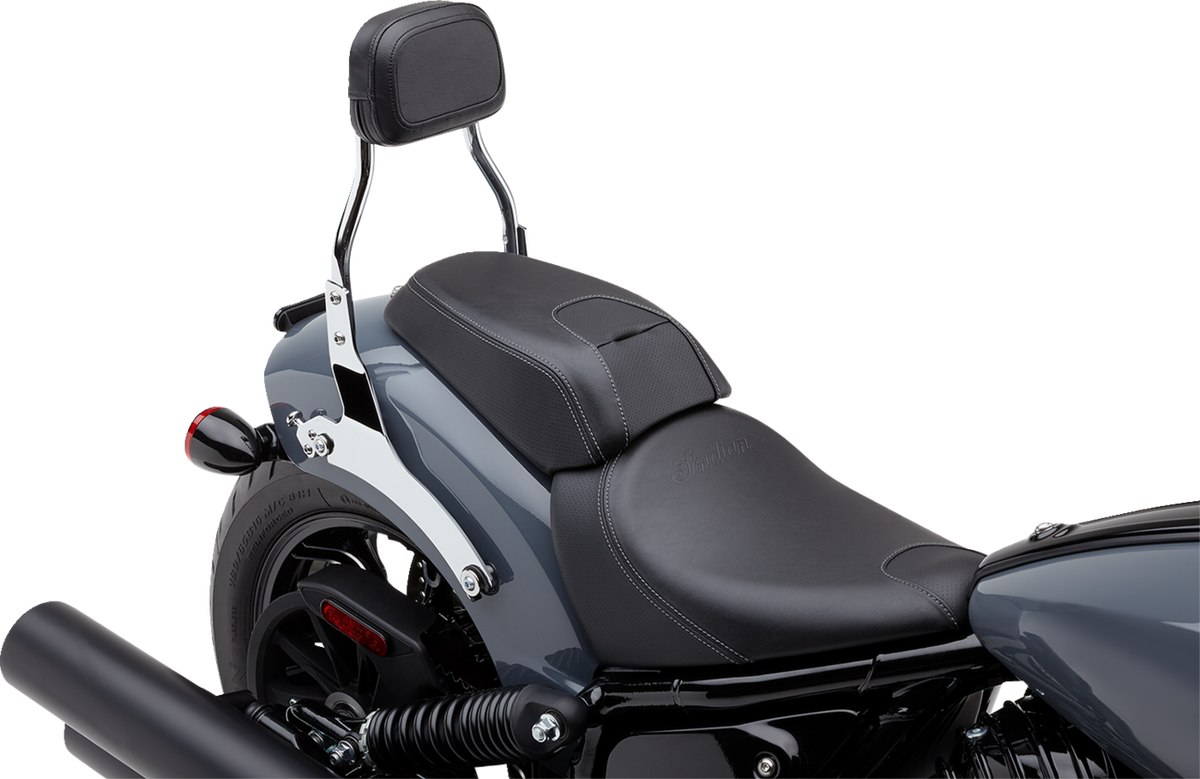 Cobra Detachable Backrest - Mini - Chrome - Chieftain