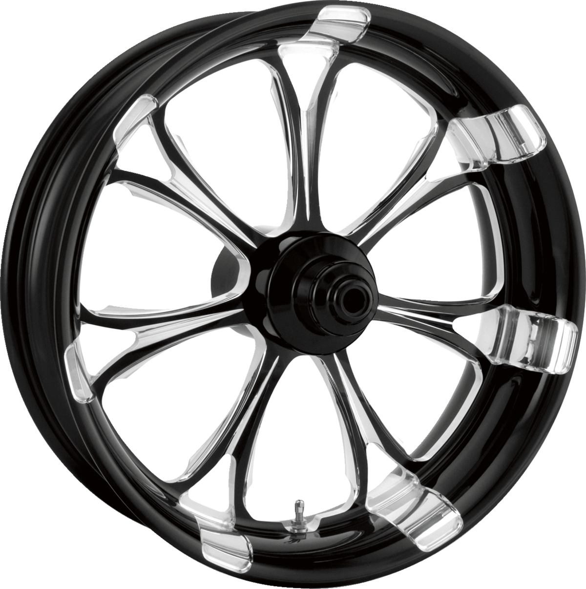 Performance Machine (PM) Wheel - Paramount - Front - Dual Disc/Without ABS - Platinum Cut™ - 21x3.5 - '08+ FL