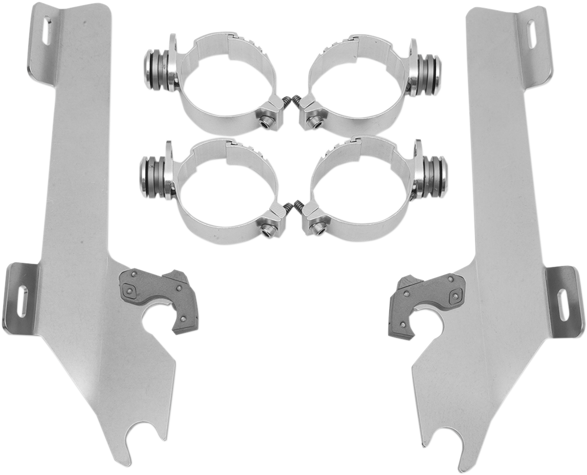 Memphis Shades Batwing Trigger Lock Mounting Kit - VTX 1800 - Polished