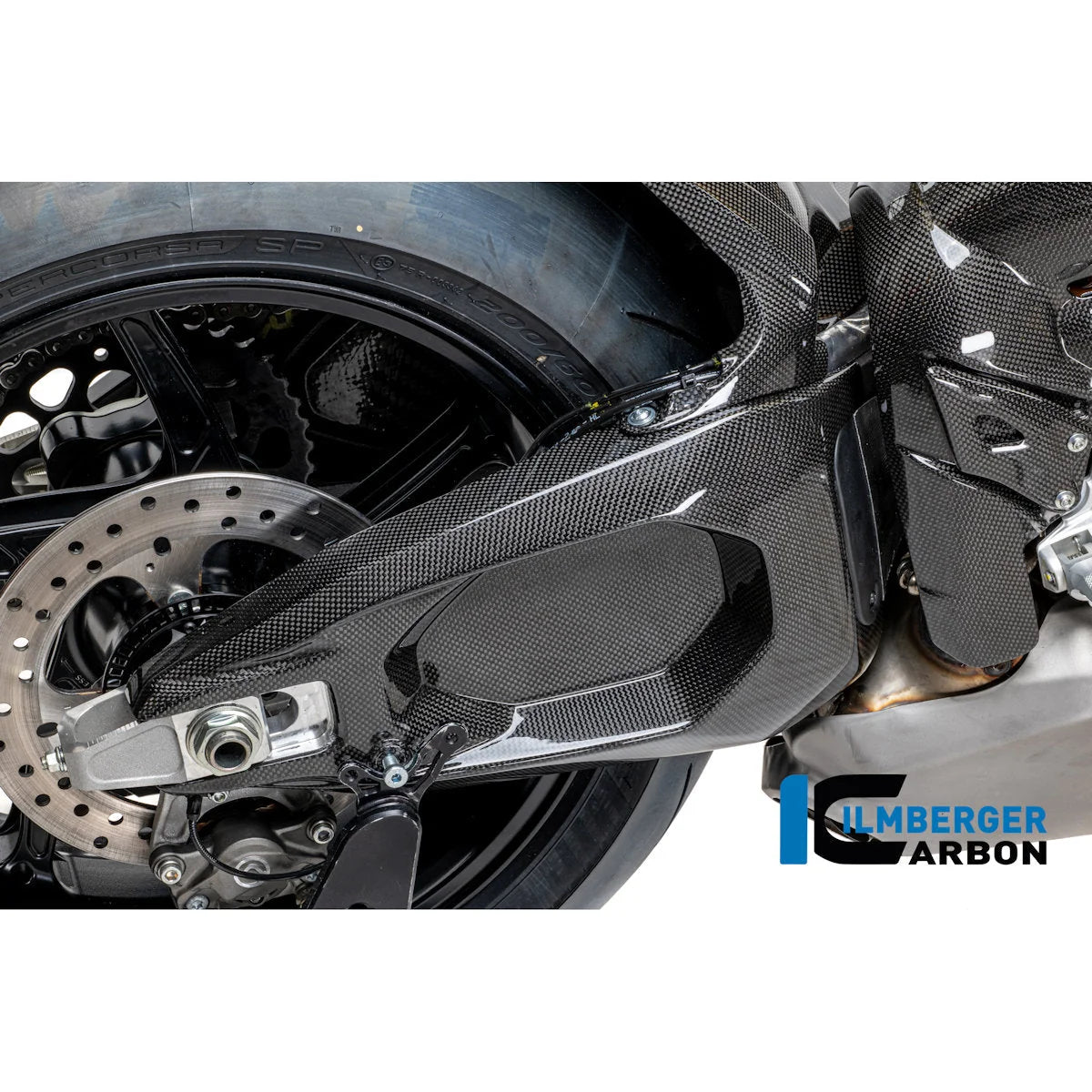 Ilmberger Carbon Fiber Swingarm Cover Set For Ducati Panigale V4 V4S Tricolore