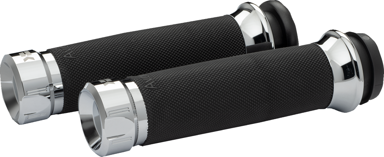 Khrome Werks Klassic Grips - Custom Contour - Cable - Chrome