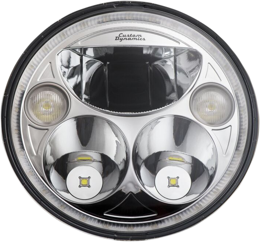 Custom Dynamics 7" TruBEAM® Headlamp - Chrome - Chief