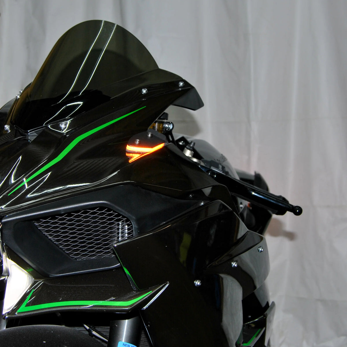 NRC Kawasaki H2 Mirror Block Off Turn Signals (2015-Present)